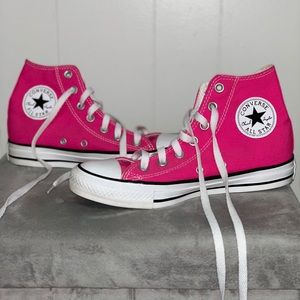 Hot pink Converse high top